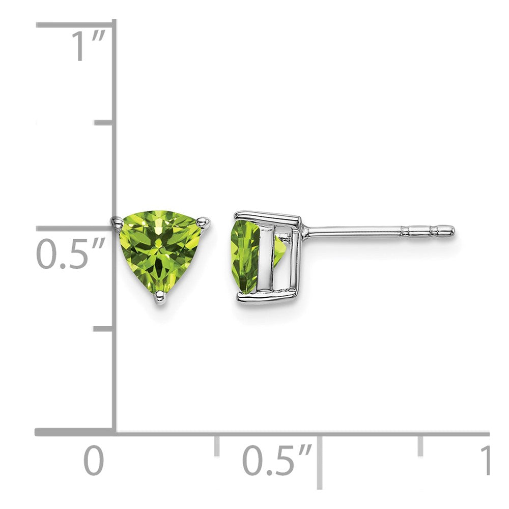 Trillion Peridot Post Earrings - WBC