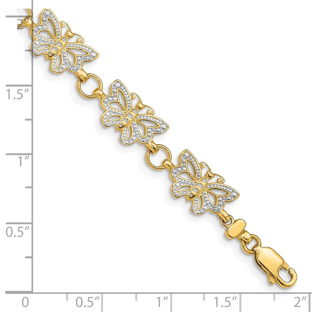 with Rhodium Butterfly Bracelet - WBC