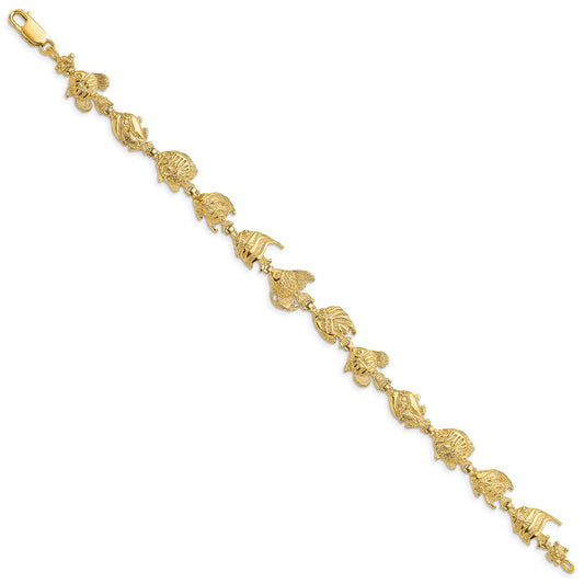 Polished Tropical Fish Bracelet - WBC