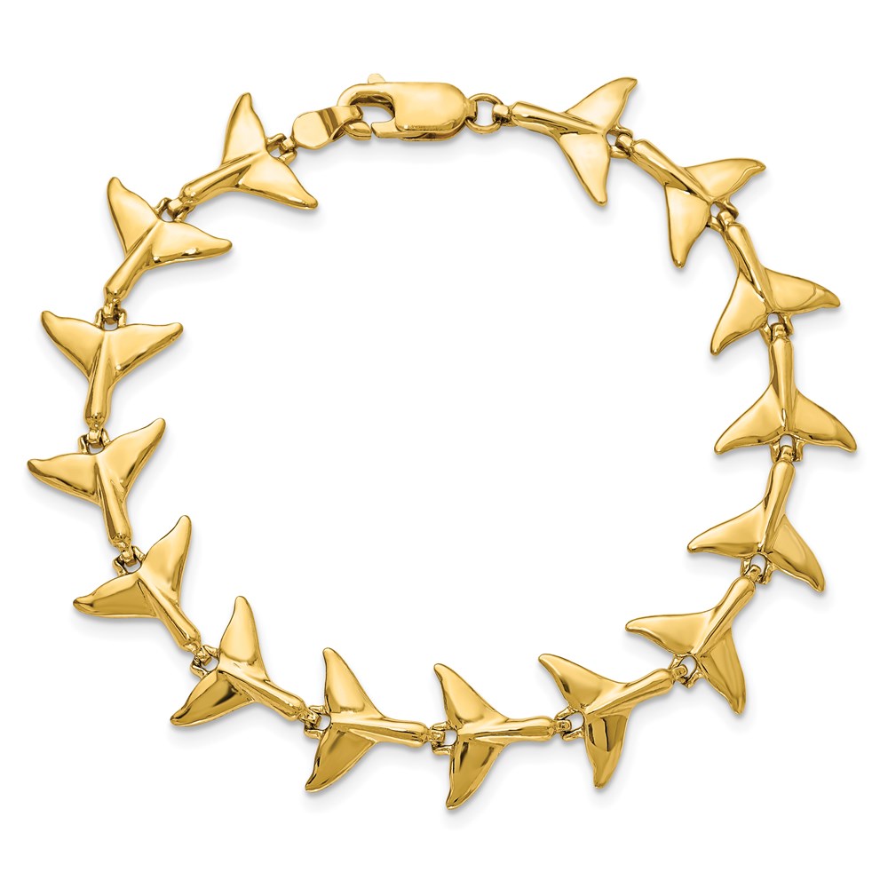 Polished Whale Tail Bracelet - WBC