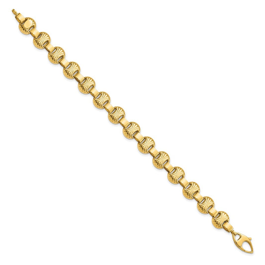 Polished & Textured Fancy Bracelet - WBC