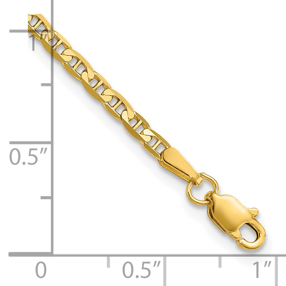 Concave Anchor with Lobster Clasp Bracelet - WBC