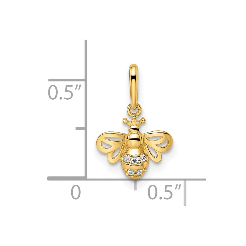 Madi K CZ Bumble Bee Childrens Pendant - WBC