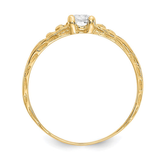 Madi K Topaz Birthstone Baby / Childrens Ring - WBC
