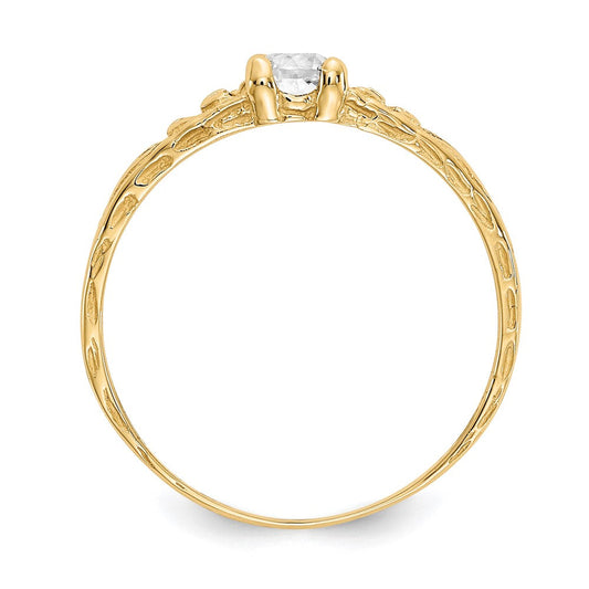 Madi K Children's 14K Gold Topaz Birthstone Baby / Ring, 3mm