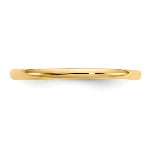 Madi K Children's 14K Gold Polished Half Round Band Baby / Ring, 1mm