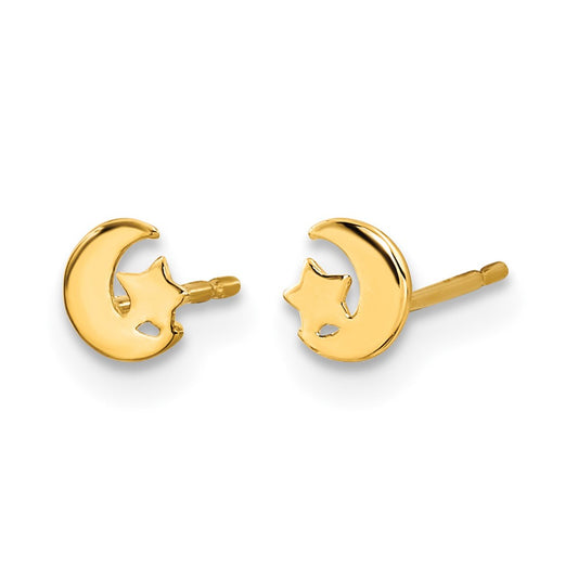 Madi K Kids Star and Moon Post Earrings - WBC