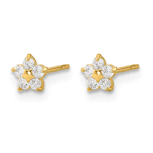 Madi K Kids CZ Star Childrens Post Earrings - WBC