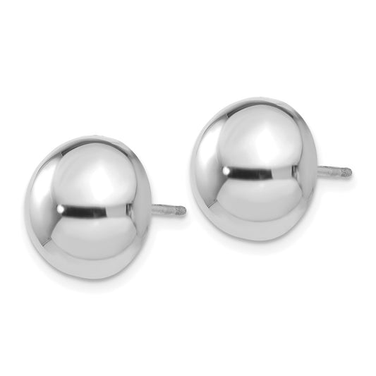Polished Half Ball Post Earrings - WBC