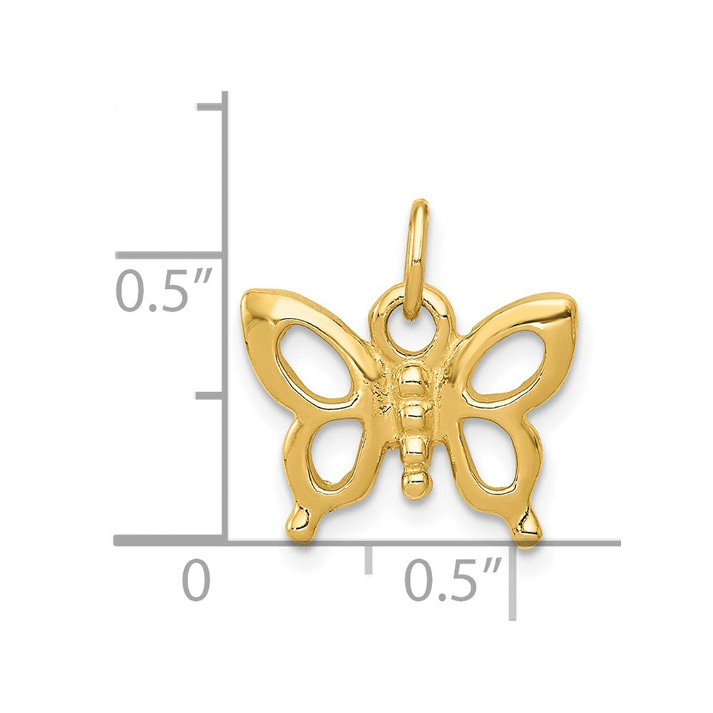 Solid Polished Butterfly Charm - WBC