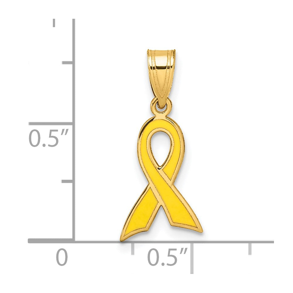 Small Enameled Awareness Ribbon Charm - WBC