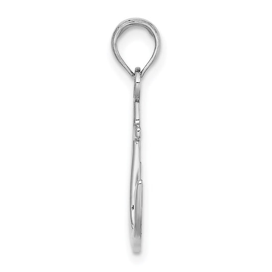 2-D Polished Anchor Charm - WBC