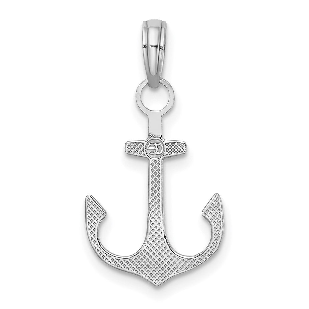 2-D Polished Anchor Charm - WBC