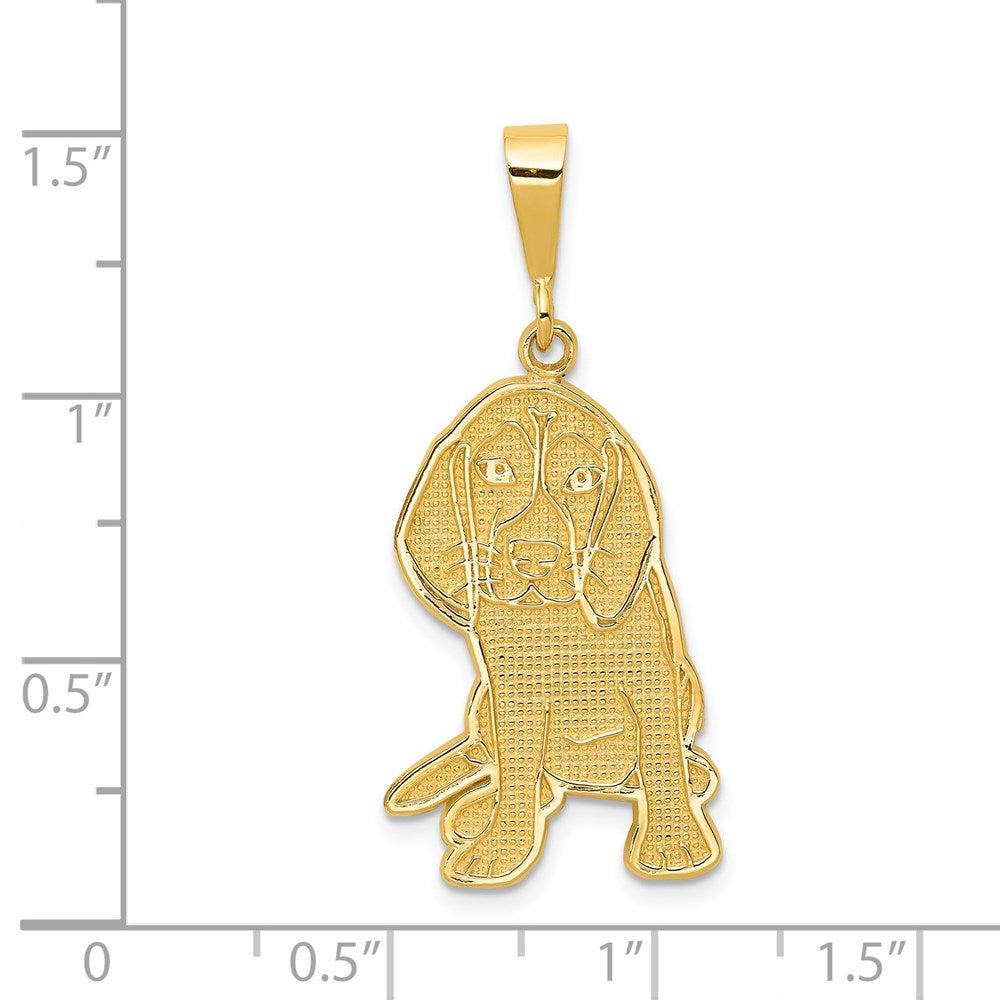 Textured Beagle Dog Pendant - WBC