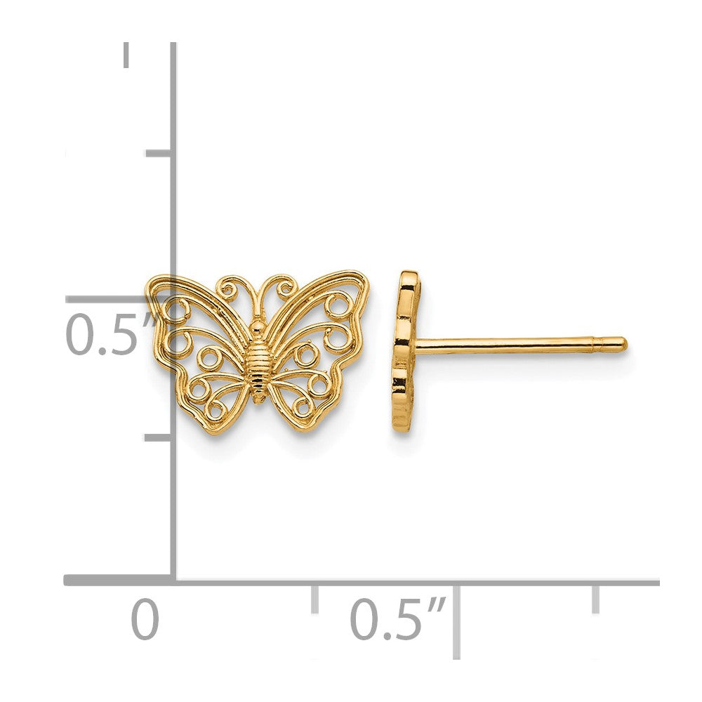 Cut-out Butterfly Post Earrings - WBC