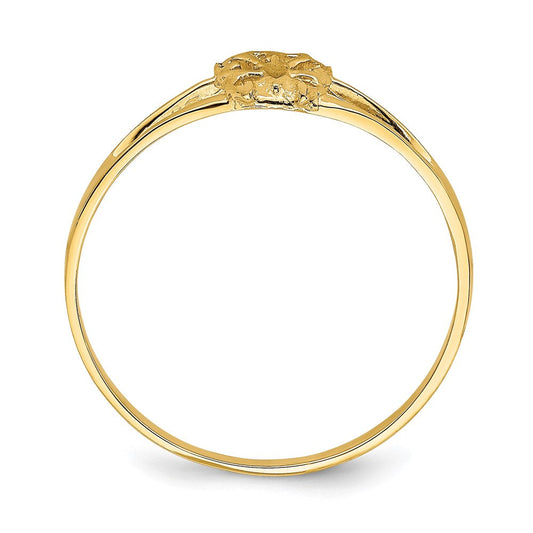 14K Gold Mini Butterfly Ring, 1mm