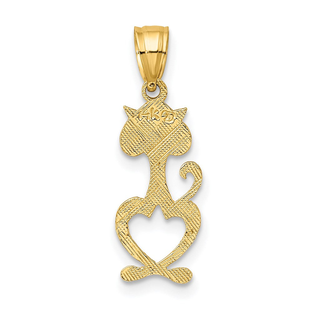 Cut-Out Textured Cat Charm - WBC