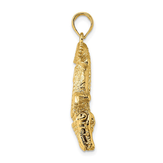 3-D Alligator with Moveable Mouth Charm - WBC