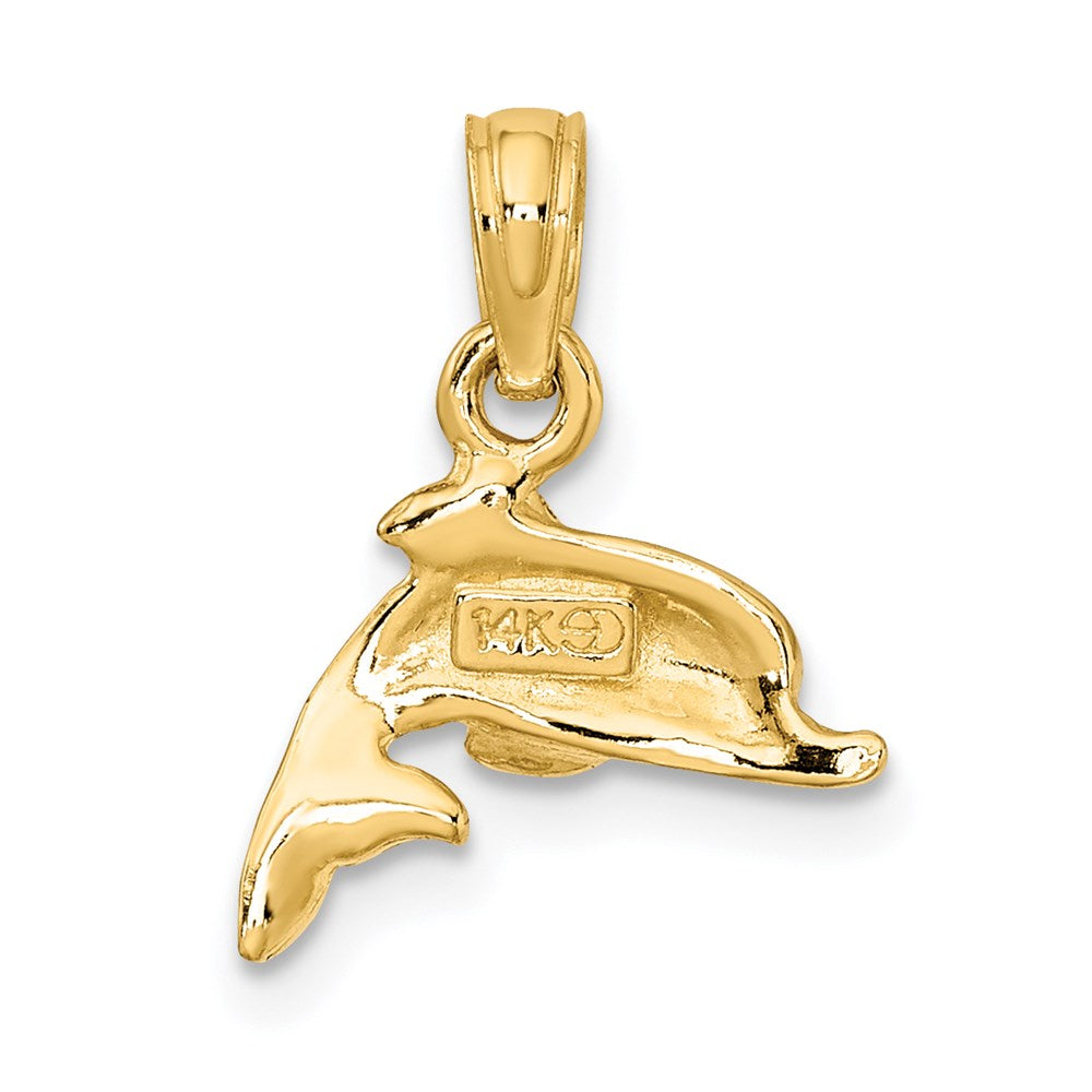 Blue Enamel Dolphin Charm - WBC