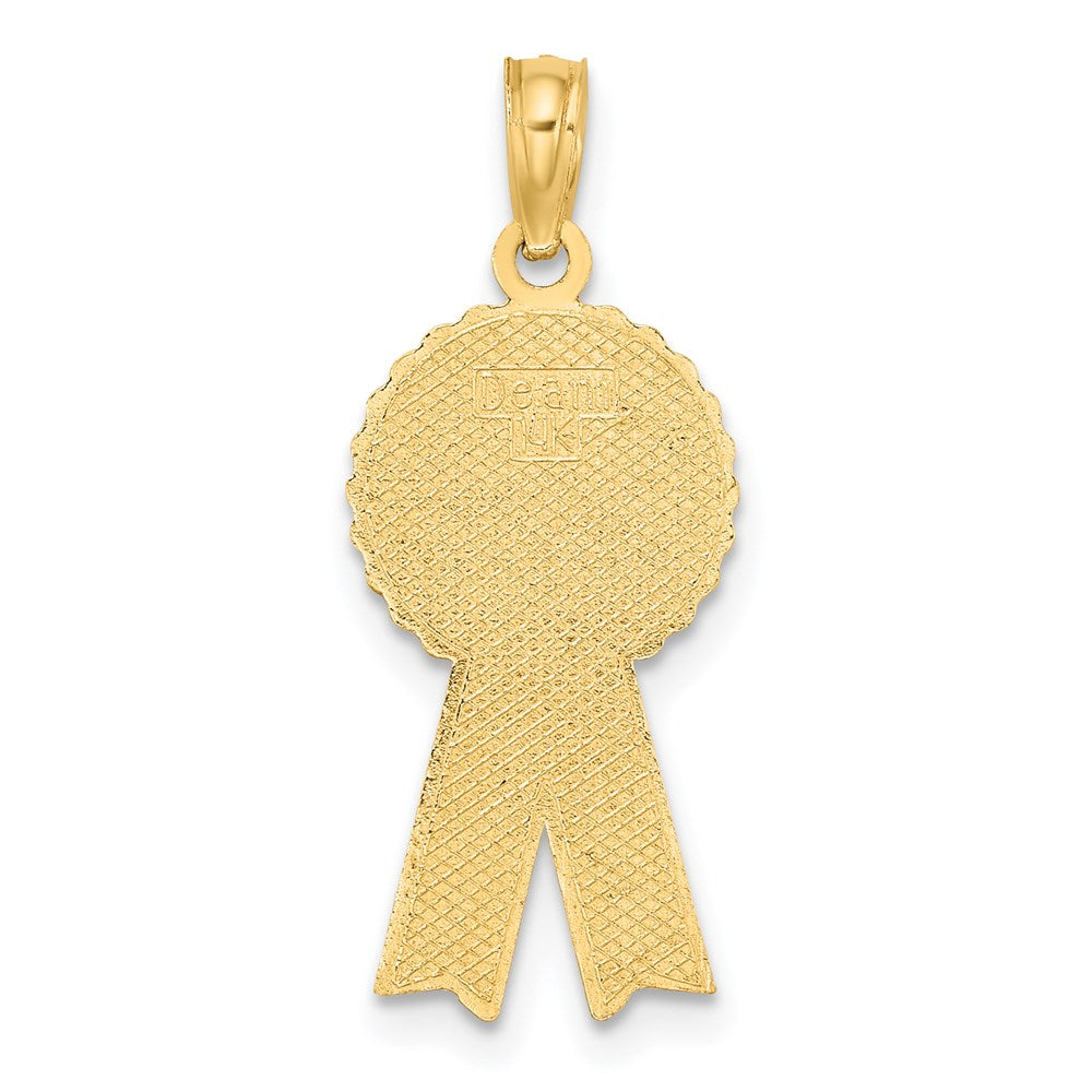 Enamel BIRTHDAY GIRL Pink Ribbon Charm - WBC