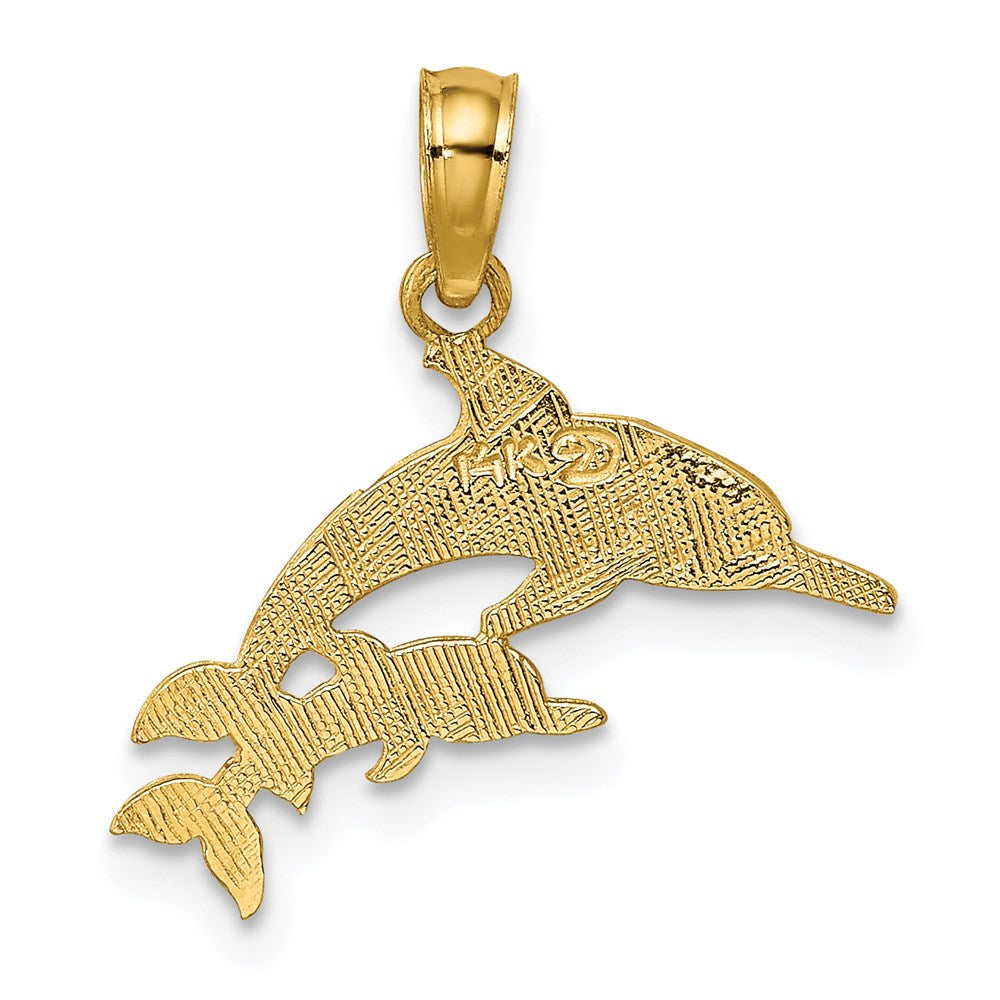 Mother and Calf Dolphin Charm - WBC