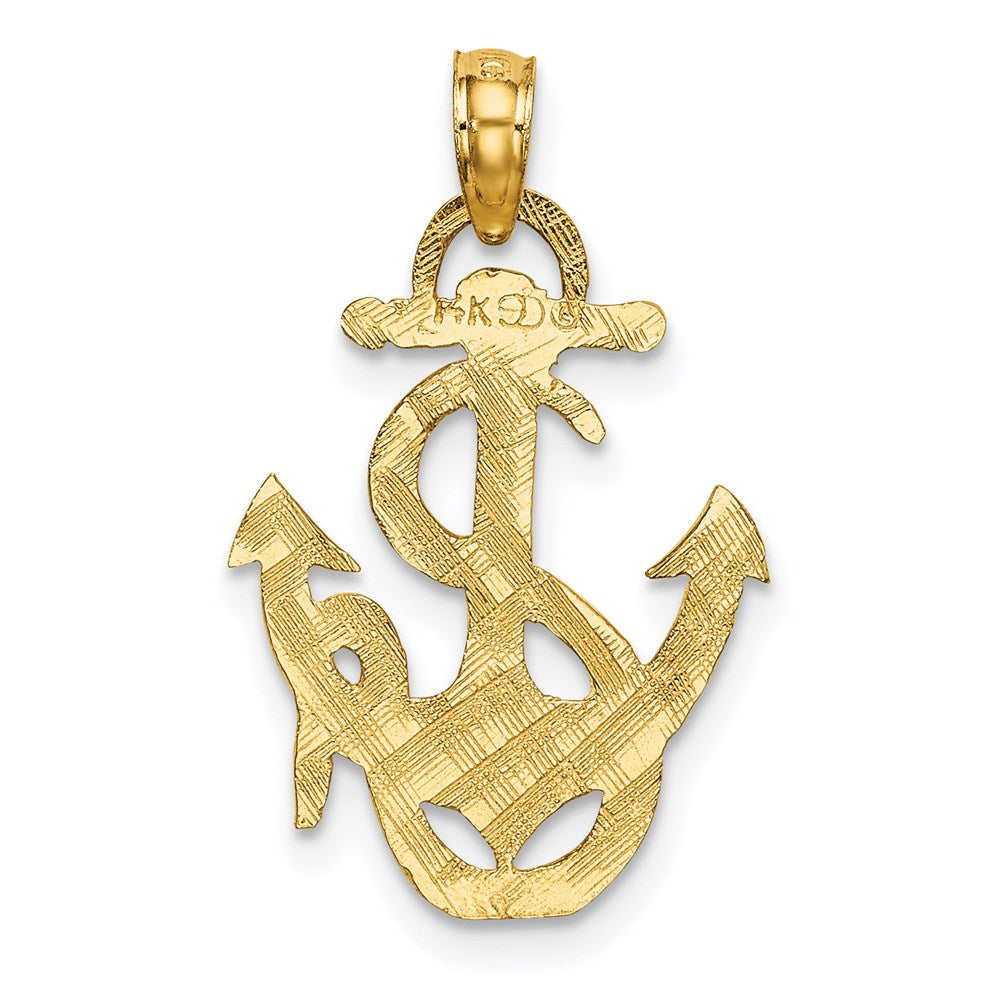 Polished Anchor and Rope Charm - WBC