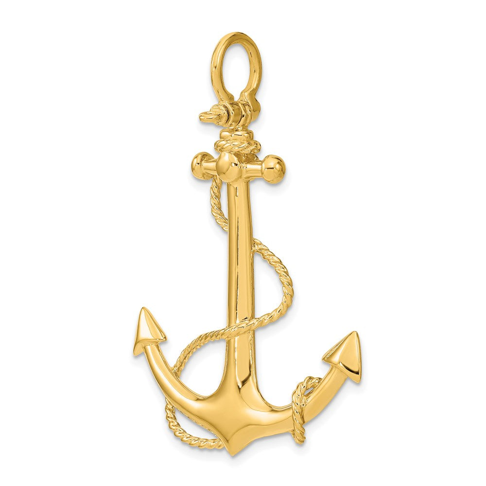 3-D Large Anchor with Rope Charm - WBC