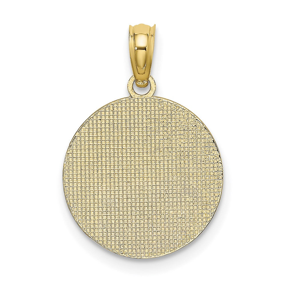 Textured COMMUNION Cup on Round Disc Charm - WBC