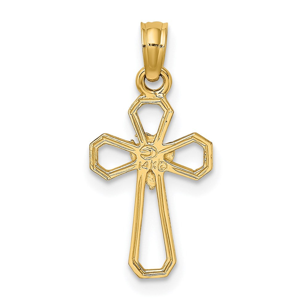 Cut-Out Cross with Dove Charm - WBC