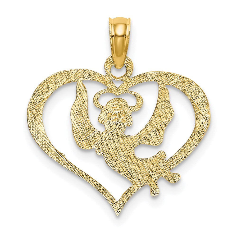Polished Angel In Heart Charm - WBC
