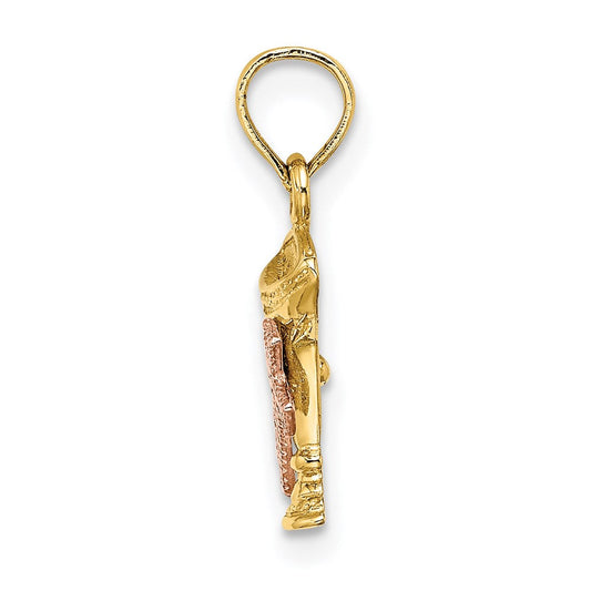 Clemency 14K Two-Tone Gold Communion Cup with Cross Charm