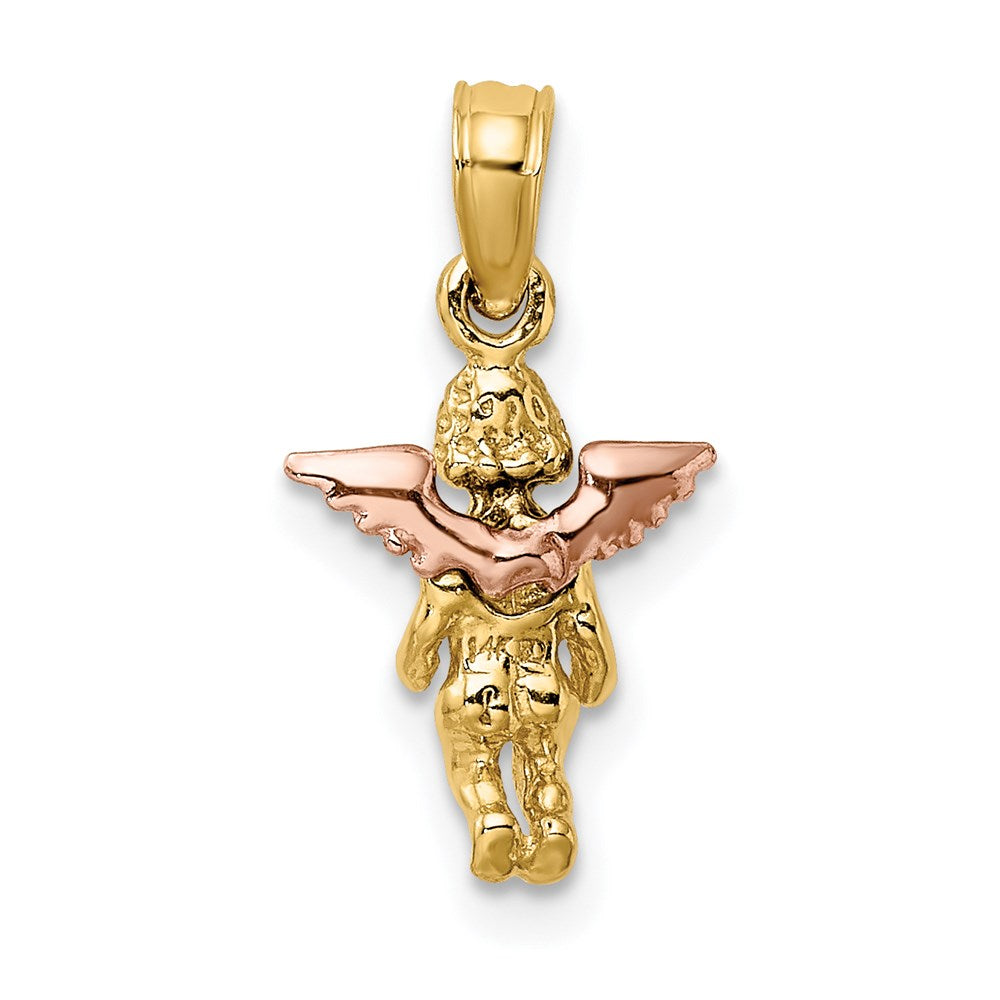 Two-Tone 3-D Mini Guardian Angel Charm - WBC