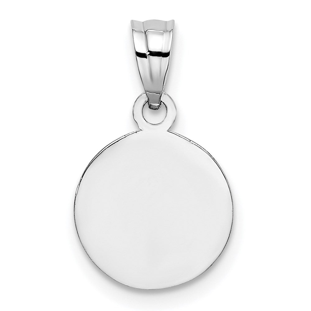 Textured Angel Coin Charm - WBC