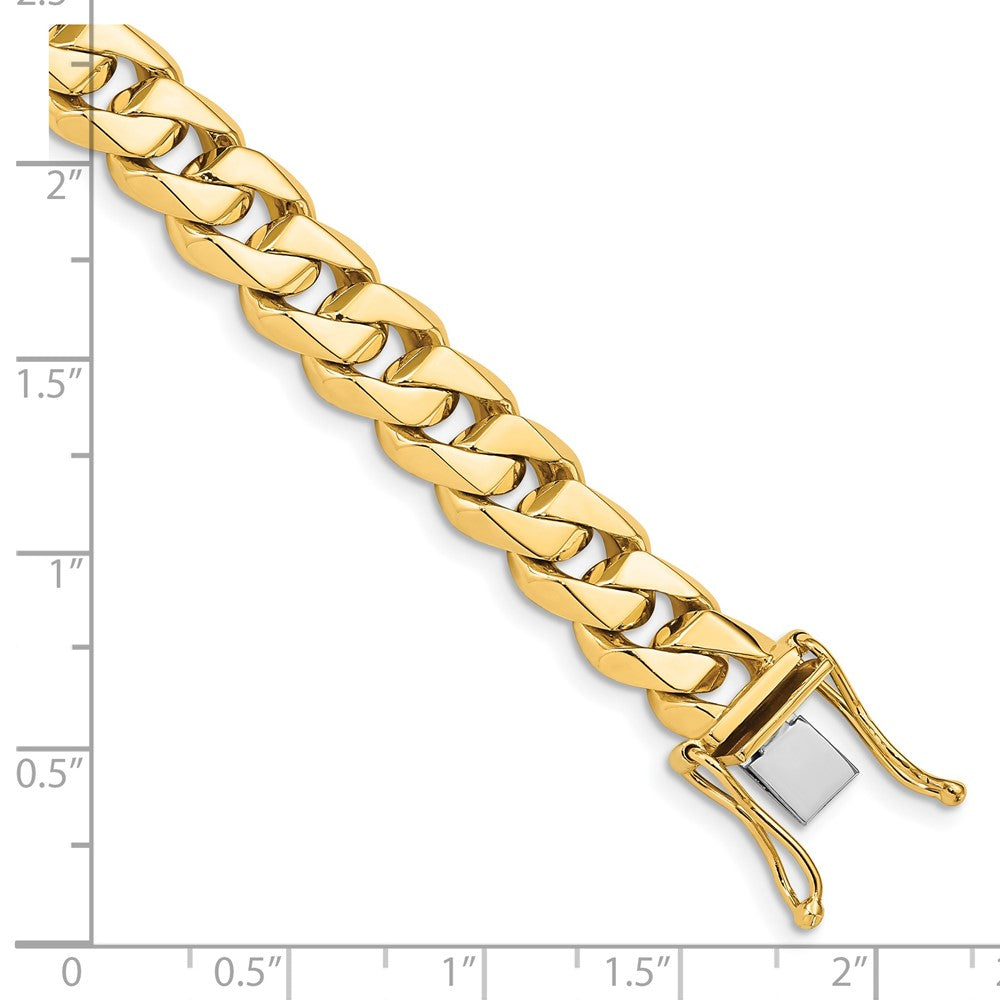 Hand Polished Fancy Traditional Link with Box Catch Clasp Bracelet - WBC