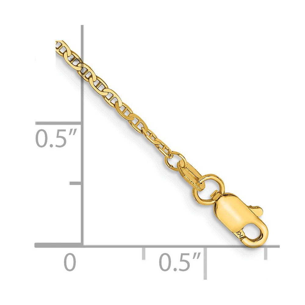 Lightweight Flat Anchor Link with Lobster Clasp Anklet - WBC