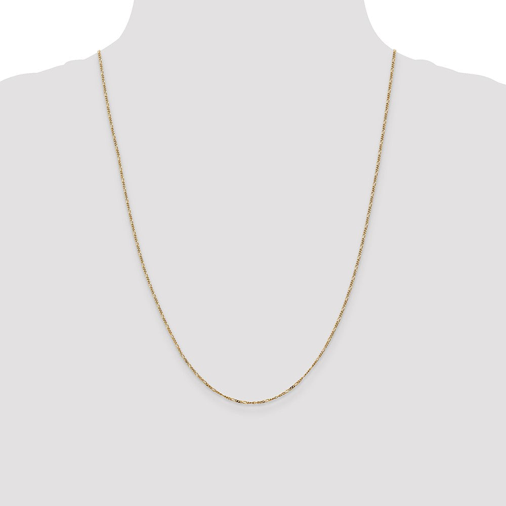 Flat Figaro with Spring Pendant Ring Pendant Chain - WBC