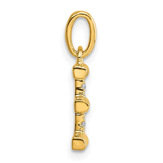 Twisted with .05 ct. Diamond Initial E Charm - WBC