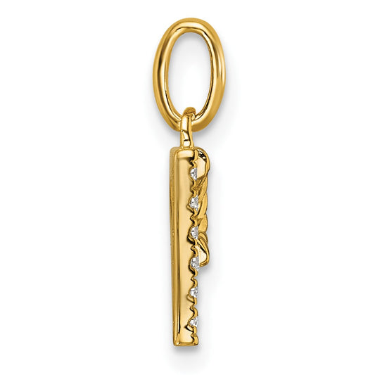 Twisted .05 ct. Diamond Initial P Charm - WBC