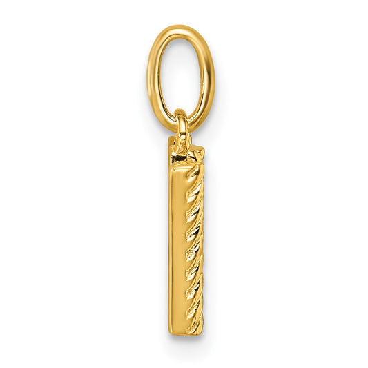 Twisted .05 ct. Diamond Initial W Charm - WBC