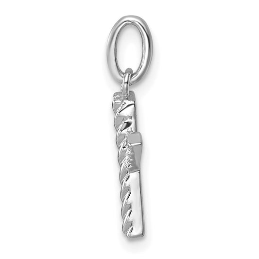 Twisted .05 ct. Diamond Initial X Charm - WBC