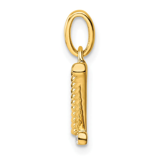 Twisted .05 ct. Diamond Initial Z Charm - WBC