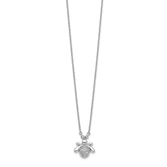 1/10 carat Diamond Bee Necklace - WBC