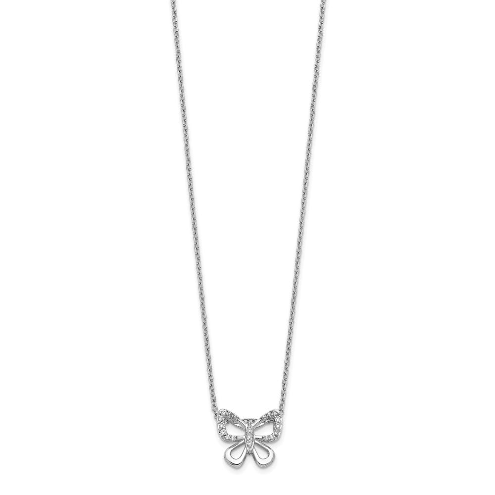 1/10 carat Diamond Butterfly Necklace - WBC