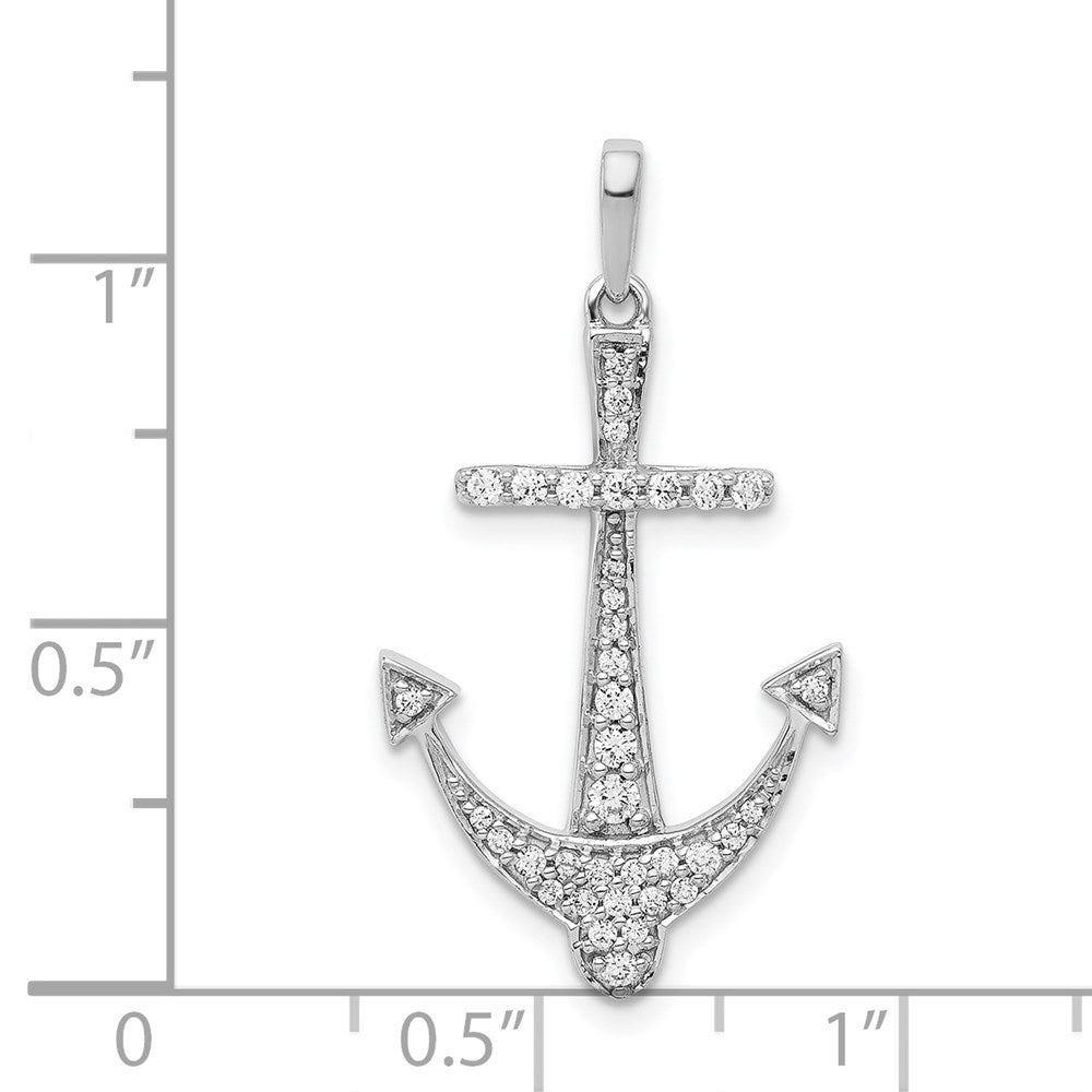 1/4 carat Diamond Anchor Pendant - WBC
