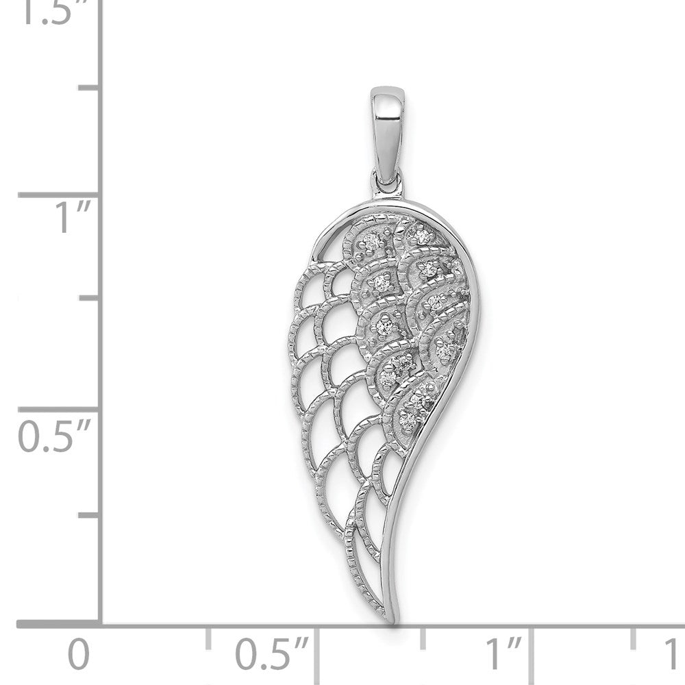 Diamond Open-work Wing Pendant - WBC