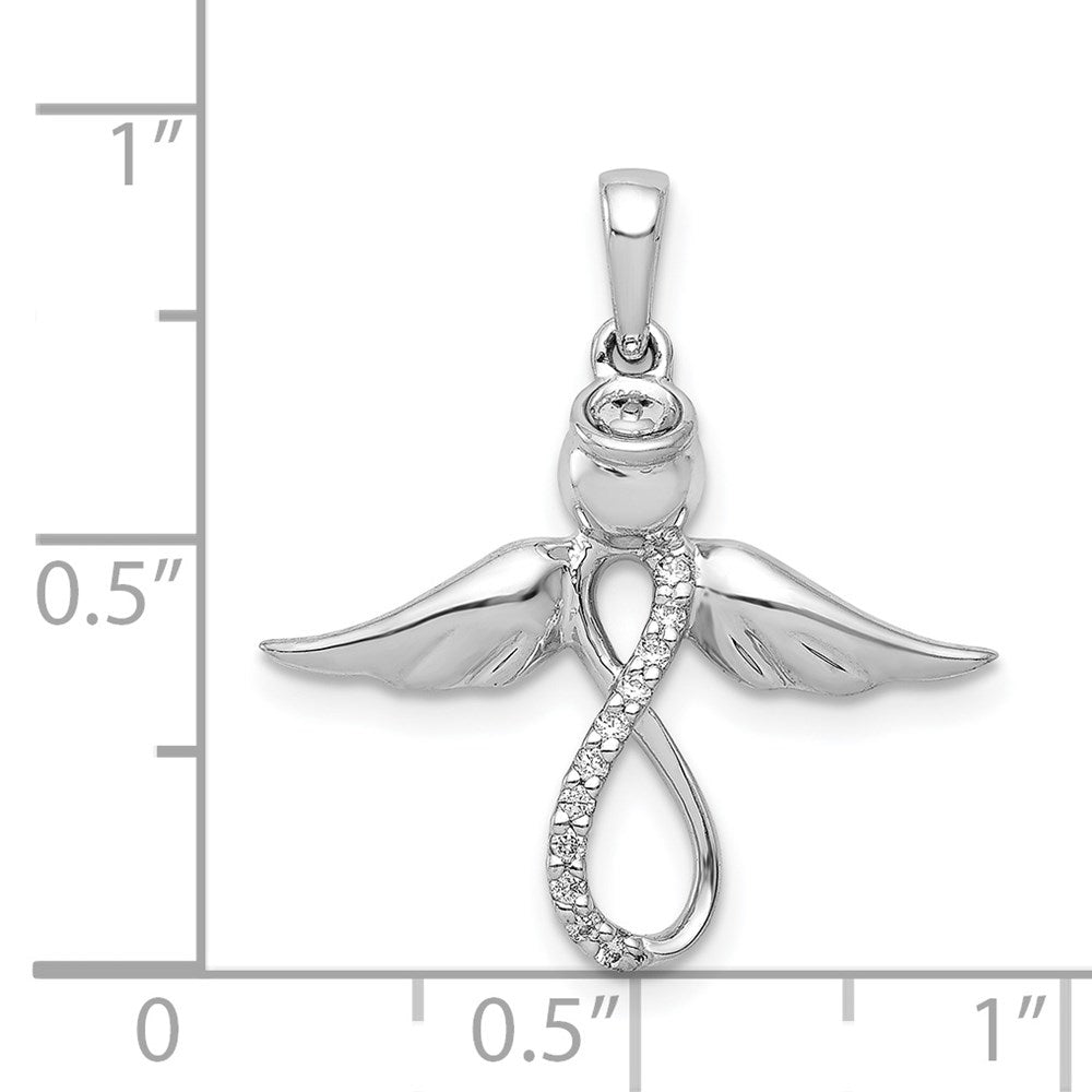 Diamond Infinity Angel Pendant - WBC