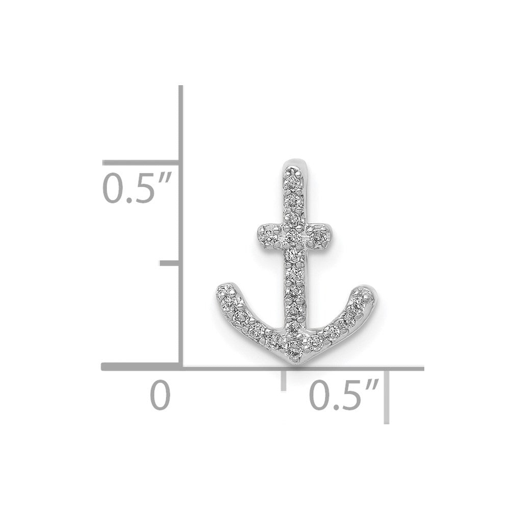 1/10 carat Diamond Anchor Chain Slide - WBC