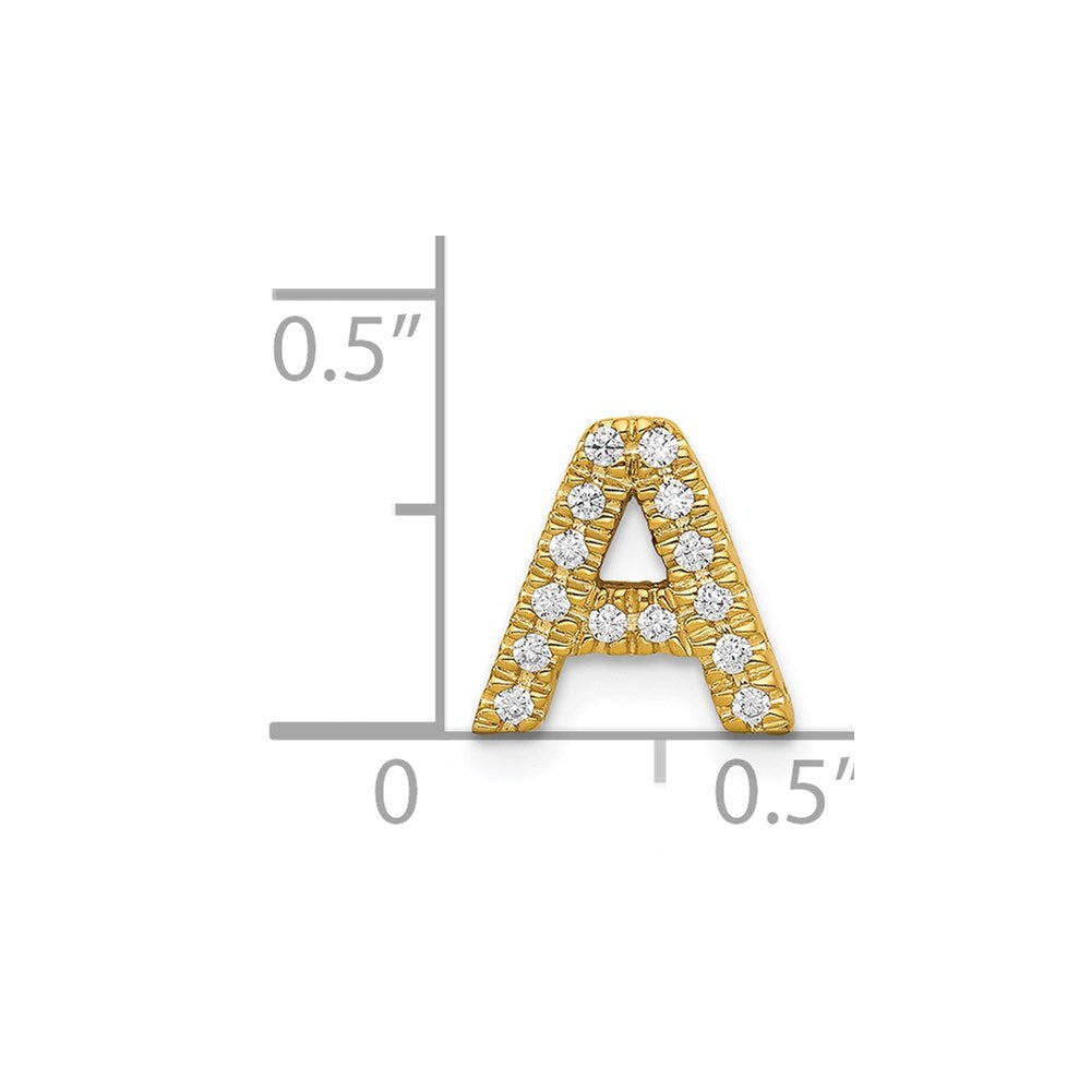 Diamond Letter A Initial Charm - WBC