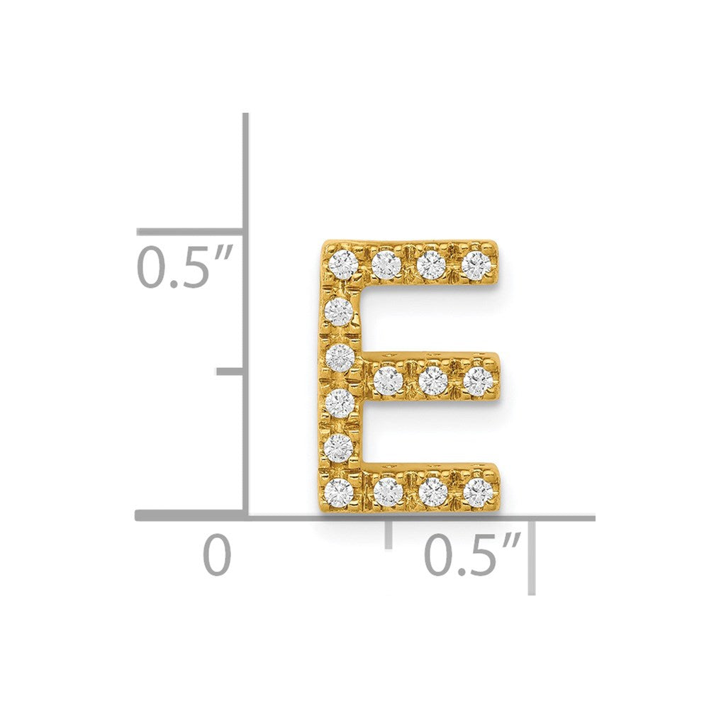 Diamond Letter E Initial Charm - WBC