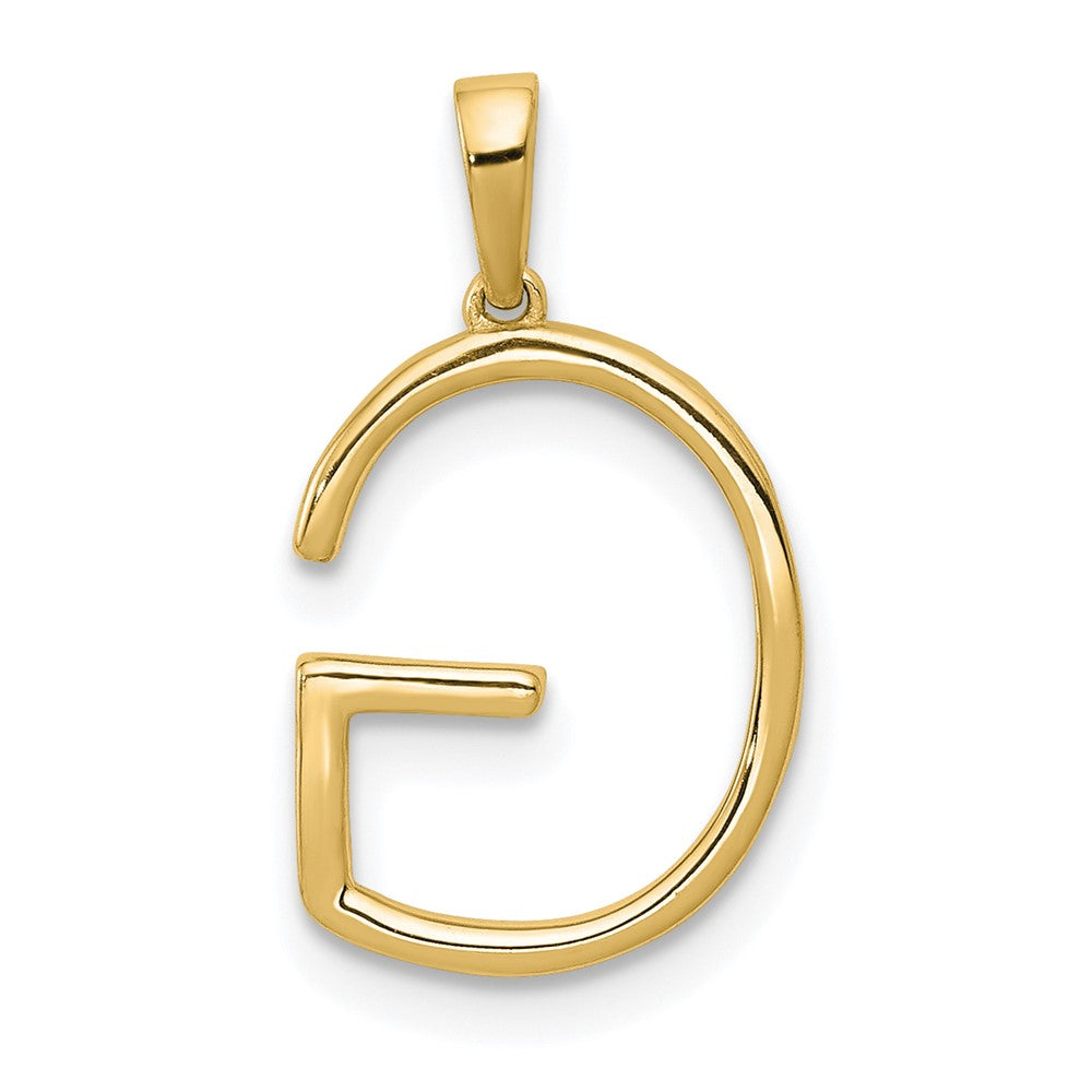 Diamond Letter G Initial Pendant - WBC